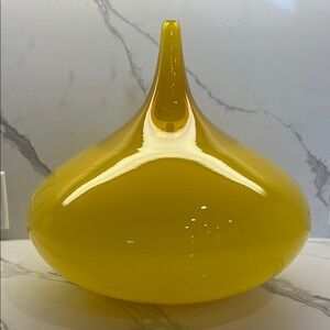 Yellow Glass Vase